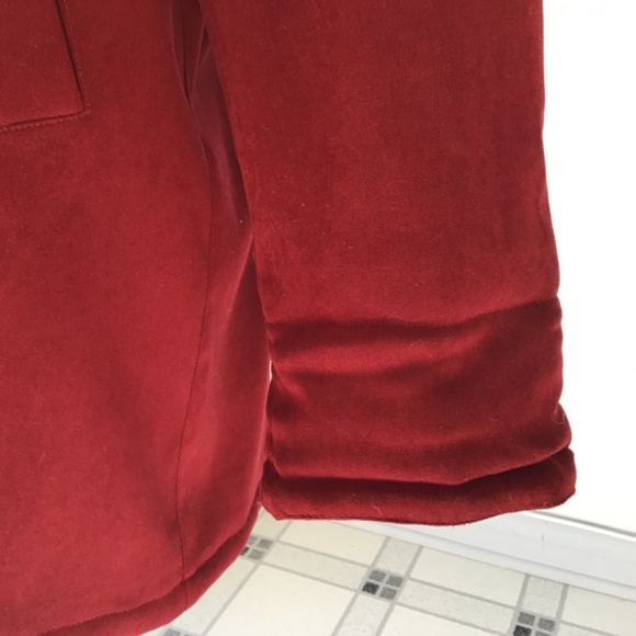 SEQUENCE Women’s burgundy parka/removable hood - Picture 6 of 14